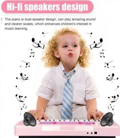 img 1 attached to 37 Key Kids Piano Keyboard With Microphone - Perfect For 3-8 Year Olds! | APerfectLife