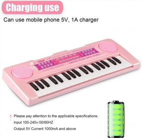 img 2 attached to 37 Key Kids Piano Keyboard With Microphone - Perfect For 3-8 Year Olds! | APerfectLife