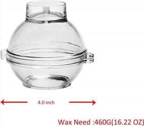 img 3 attached to 4.0 Inch Round Plastic Sphere Candle Molds For Making Candles - MILIVIXAY Classic Mold Set.