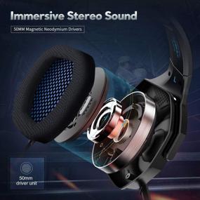 img 3 attached to 🎧 Jeecoo Nubwo N13 Stereo Gaming Headset - Versatile Over Ear Headphones with Microphone for PS4, PC, Xbox One Controller and More