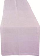 14”x108” chambray table runner - 100% pure cotton for 8-10 people seating - perfect home décor rose logo