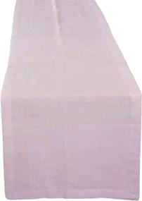 img 4 attached to 14”X108” Chambray Table Runner - 100% Pure Cotton For 8-10 People Seating - Perfect Home Décor Rose