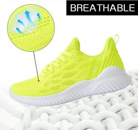 img 2 attached to Women'S Lightweight Breathable Memory Foam Running Sneakers - Walking Tennis Shoes For Nurses, Gym Jogging Trainers