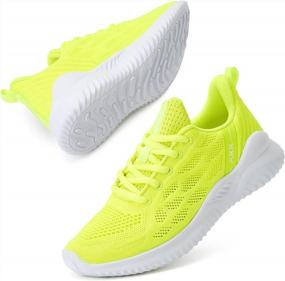 img 3 attached to Women'S Lightweight Breathable Memory Foam Running Sneakers - Walking Tennis Shoes For Nurses, Gym Jogging Trainers