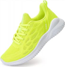 img 4 attached to Women'S Lightweight Breathable Memory Foam Running Sneakers - Walking Tennis Shoes For Nurses, Gym Jogging Trainers