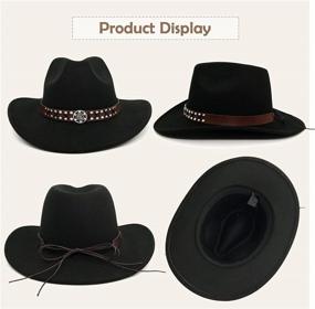 img 2 attached to Stylish Wide Brim Cowboy & Cowgirl Hat For Women By Lisianthus