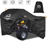 🛡️ premium waterproof atv cover | heavy duty oxford material with reflective strips | snow, rain, uv protection for polaris, arctic cat, yamaha, textron, honda, suzuki, argo - 88" length логотип