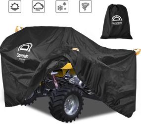 img 4 attached to 🛡️ Premium Waterproof ATV Cover | Heavy Duty Oxford Material with Reflective Strips | Snow, Rain, UV Protection for Polaris, Arctic Cat, Yamaha, Textron, Honda, Suzuki, Argo - 88" Length