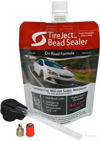 img 4 attached to 🔧 TireJect 2-in-1 Tire Sealant and Bead Sealer Kit for Compact Car Tire Repair, Fixing Leaks and Punctures