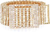 👗 sparkling rhinestone diamond crystal dresses: whippy women's accessories - belts logo