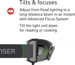 img 1 attached to Lightweight Rechargeable Headlamp with High Power LED - Ledlenser MH6, 200 Lumens, Outdoor Series, Ideal for Backpacking, Hiking, Camping, Weighs only 3.28 Ounces