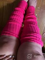 img 1 attached to Warm Up In Style This Winter With Pareberry'S Over Knee Footless Socks For Women review by James Lozoya