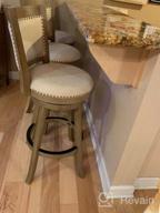 img 1 attached to 29-Inch Boraam Melrose Barstool In Driftwood Wire-Brush And Ivory - 1 Pack review by Bob Kussmaul