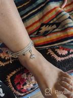 картинка 1 прикреплена к отзыву Стильные водонепроницаемые браслеты на ногу из блестящей оплетенной веревки - пляжные бохо и дружба украшения для женщин, девочек-подростков - браслеты с монетами. от Savannah King