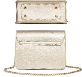 img 1 attached to 👜 Women's Leather Shoulder Crossbody Handbags & Wallets for Evening Clutches - Available at Crossbody Bags