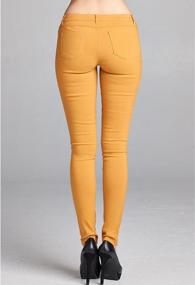 img 2 attached to Women'S Skinny Jeggings Tights By Emmalise - Spandex Bottoms