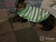 img 1 attached to Soft And Warm Striped Sweater For Cats And Small Dogs - High Stretch, Perfect For Male And Female Kittens - Knitwear Pet Clothes review by Rance Riley