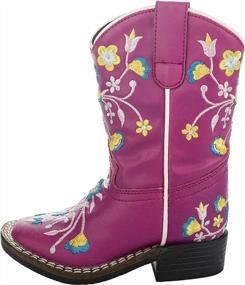 img 2 attached to Get Your Little Cowgirl Riding In Style With TuffRider'S Floral Western Boot For Kids