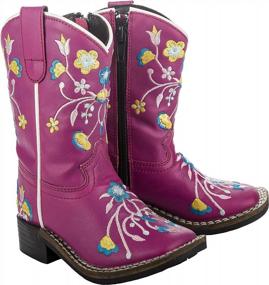 img 4 attached to Get Your Little Cowgirl Riding In Style With TuffRider'S Floral Western Boot For Kids