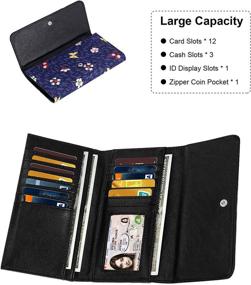 img 1 attached to HUA ANGEL Wallet Tri Fold Ultra Thin Wallets Women's Handbags & Wallets at Wallets