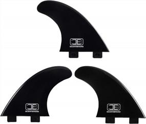 img 4 attached to Enhance Your Surfing Experience With OCEANBROAD Thruster Fin Set – Perfect For FCS-Based Fin Box!