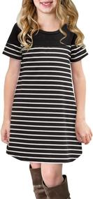 img 3 attached to Get Summer Ready With The GOSOPIN Girls Striped Sundress With Pocket