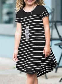 img 2 attached to Get Summer Ready With The GOSOPIN Girls Striped Sundress With Pocket