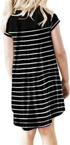 img 1 attached to Get Summer Ready With The GOSOPIN Girls Striped Sundress With Pocket