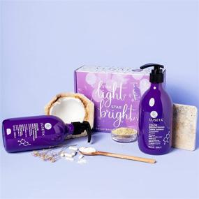 img 1 attached to Enhance Your Hair's Radiance with Luseta Brightening Purple Shampoo Conditioner