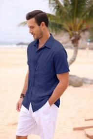 img 1 attached to 🎣 Versatile Lightweight Button Shirts: Ideal for Casual Fishing and Men's Clothing