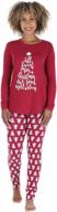 women's long sleeve knit pajama set - sleepyheads leggings top logo