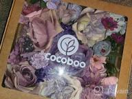 img 1 attached to COCOBOO 25Pcs Artificial Purple Flowers Combo Silk Mix Fake Flowers For DIY Wedding Bouquets Centerpieces Arrangements Party Baby Shower Home Decorations (Purple) review by Lisa Bell