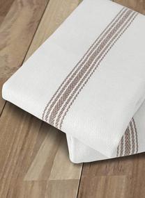 img 1 attached to Premium Herringbone Cotton Kitchen Towels - Pack Of 12, Super Soft, Absorbent And Reusable. Perfect For Cleaning And Washing Dishes. 15 X 25 Inches, Brown.