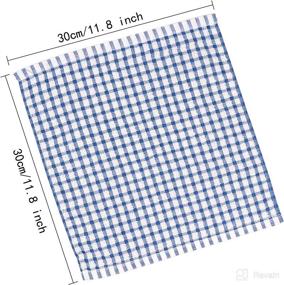 img 4 attached to 🧼 Set of 8 HD Kitchen Towels and Dishcloths; 100% Cotton, Ultra Absorbent, Soft, Reusable Dish Rags, Multipurpose Tea Towels for Kitchen (12"x12")