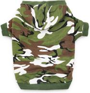 🐶 droolingdog camo dog hoodie – stylish dog clothes for small, medium & large dogs логотип