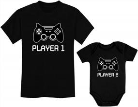 img 4 attached to Gaming Siblings Unite: Tstars Big Brother & Little Brother Player 1 & Player 2 Shirts Set