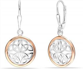 img 4 attached to LeCalla Women'S Leverback Earrings With Sparkling Cubic Zirconia In Sterling Silver