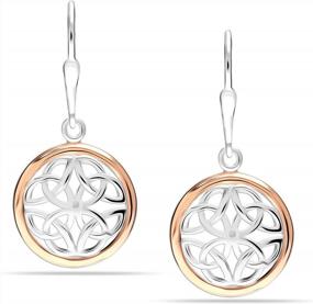 img 3 attached to LeCalla Women'S Leverback Earrings With Sparkling Cubic Zirconia In Sterling Silver
