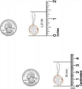 img 2 attached to LeCalla Women'S Leverback Earrings With Sparkling Cubic Zirconia In Sterling Silver