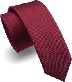 img 4 attached to RBOCOTT Skinny Wedding Business Necktie Men's Accessories best in Ties, Cummerbunds & Pocket Squares