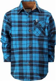 img 3 attached to Black Gioberti Flannel Shirt: Highligted Boys' Tops, Tees & Shirts in Clothing