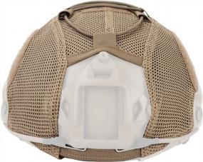 img 1 attached to ATAIRSOFT Tactical Airsoft Helmet Cover With Mesh For Fast Helmet Ideal For Army Paintball