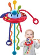 👶 baby sensory toys: silicone pull string montessori toys for 12-18 months | travel-friendly activity toys for toddlers | developing motor skills, ideal gift for 1-year-old boys and girls logo