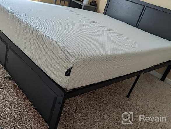 img 1 attached to Sturdy And Stylish: VECELO Queen Platform Bed Frame With Rustic Vintage Wood Headboard And Metal Slats Support review by Eric Trask