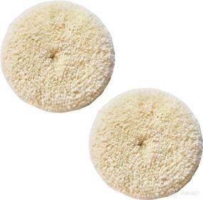 img 4 attached to 🧼 Sisha-A 6-Inch Wool Polishing Pads, 2 Pack for Compound, Cutting &amp; Polishing, 100% Natural Wool, Thick and Aggressive, with Hook and Loop Backing