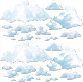 img 1 attached to 24 Pack Of 3.75"-39.75" Printed Cloud Props By Beistle 52067