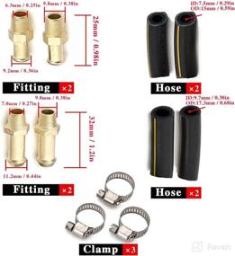 img 1 attached to 🔧 Adjustable Gunmetal Fuel Pressure Regulator Kit for Carburetor Engine - Improve Fuel Efficiency and Performance