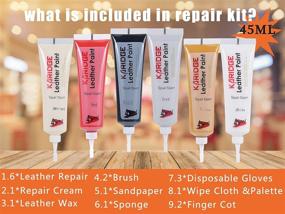 img 3 attached to 🛋️ Revive Your Leather: Furniture Repair Kit for Car Seats, Couches, Sofas, and More - Color Matched Gel Restorer for Scratches, Tears, Burns, and Holes