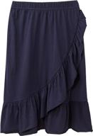 stylish dotdog tiered ruffle skirts: perfect waistband girls' clothing from skirts & skorts logo