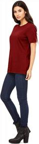img 2 attached to Women'S Round Neck Short Sleeve Tru-Fit Tee Shirt By Emmalise